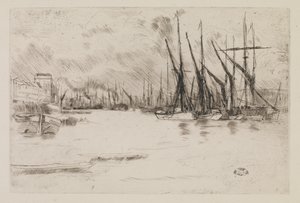 From Pickle-Herring Stairs, c.1878 by James Abbott McNeill Whistler